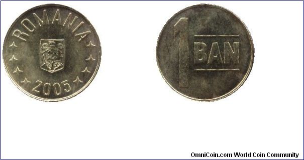 Romania, 1 ban, 2005.                                                                                                                                                                                                                                                                                                                                                                                                                                                                                               