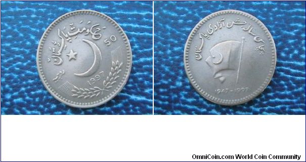 50 Years of pakistan1947-1997 50Rupees