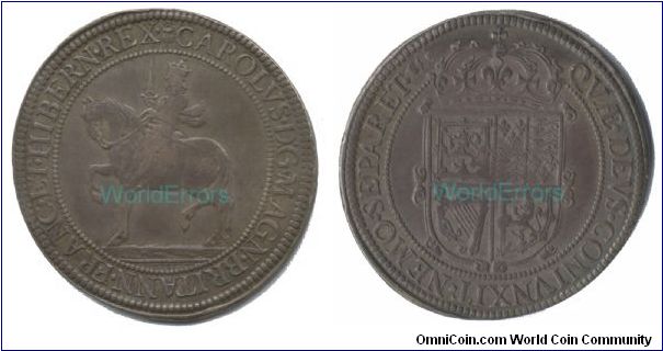 Scotland - Charles I 60 shillings, Briots issue. ca 1642