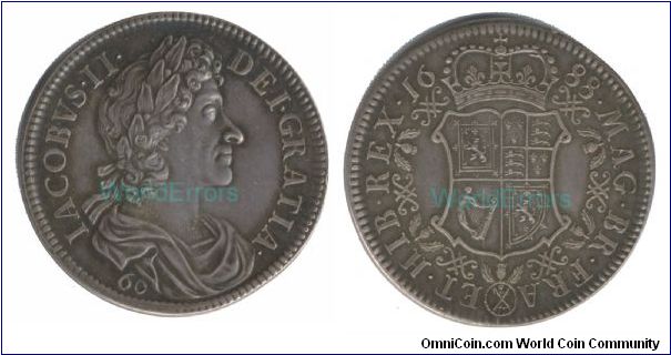 Scotland - James II, 60 shillings. (restrike)