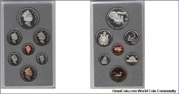 1992 BEAUTIFUL CANADIAN PROOF SET
7 FULL COINS