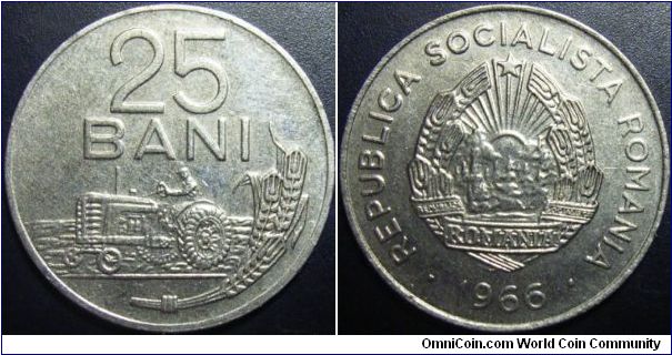 Romania 1966 25 bani.