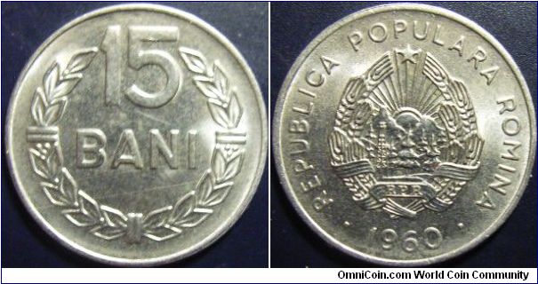 Romania 1960 15 bani.