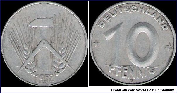 10 Pfennig 1952 E