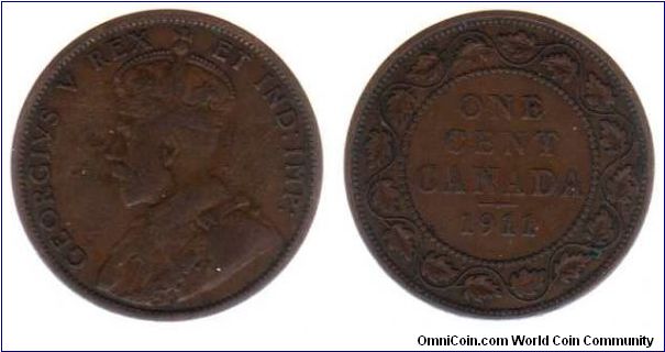 1911 1 cent - 'Godless' obverse - the new obverse design omitted the Latin phrase Dei Gratia. Due to public outcry, this was restored the following year.