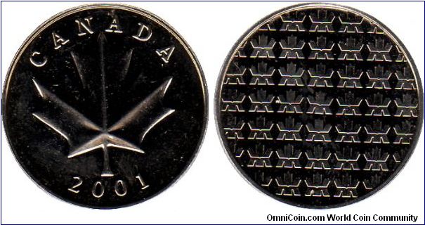 2001 Royal Canadian Mint maple leaf medallion