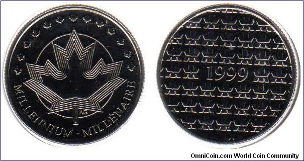 1999 Millenium medallion - from 1999 quarter set