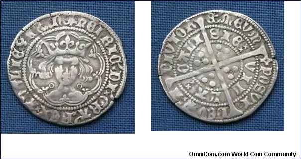 Henry VI Groat.
Calais mint annulets at neck.S1836
