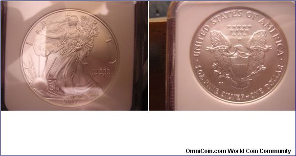 2007 W Silver Eagle $1 Coin 
Early Release MS69