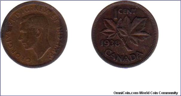 1938 1 cent