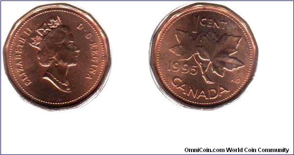 1995 1 cent