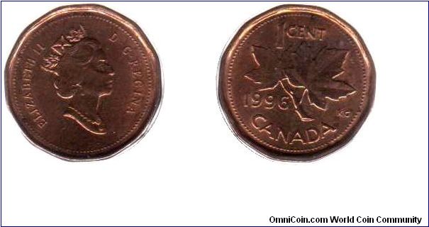 1996 1 cent