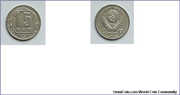 Russia (USSR)
1953
15 Kopeks