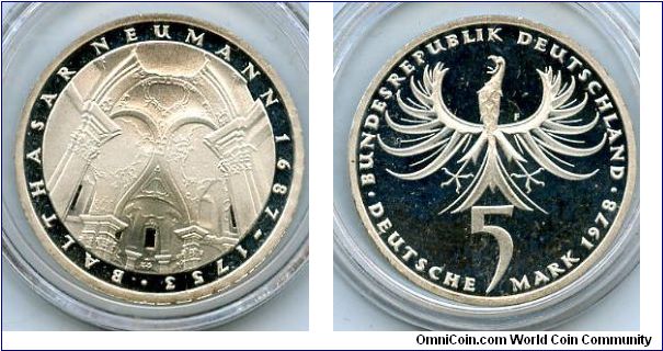 5M Silver
Balthasar Neumann (1687-1753) Commemorative
