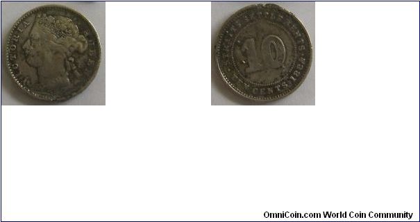 Queen Victoria

Straits Settlements

10 cents