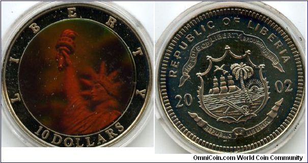$10
Statue of Liberty Holograph