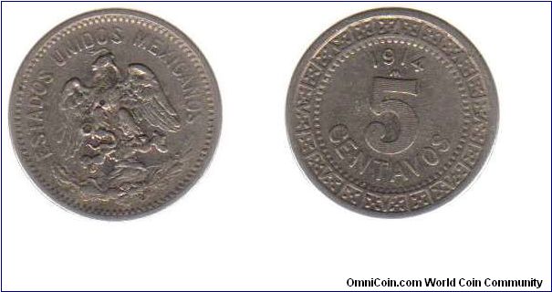 1914 5 centavos