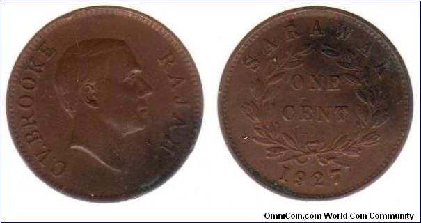 Sarawak 1927 1 cent