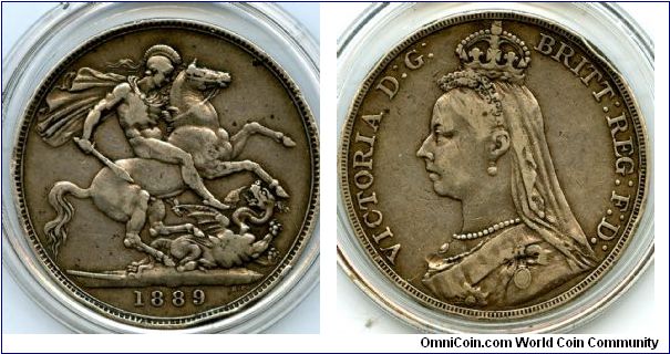 1889
Crown
George & the Dragon
Queen Victoria