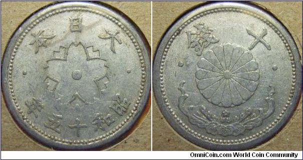 Japan 1940 10 sen.