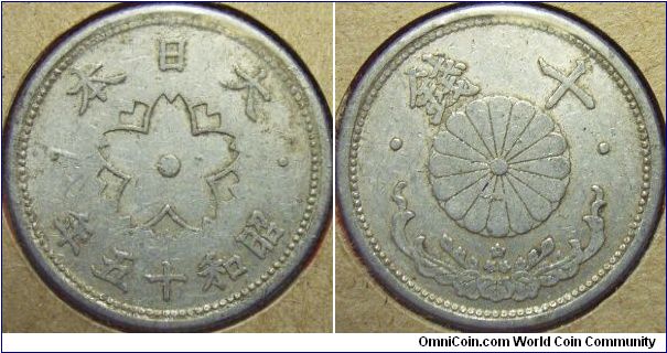 Japan 1940 10 sen.