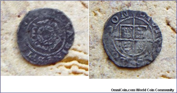 1550-1553 RARE Base Penny of Edward VI.