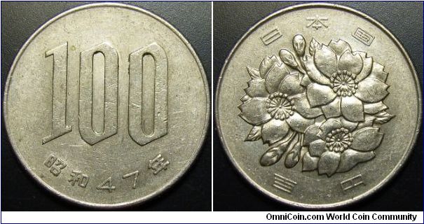 Japan 1972 100 yen.