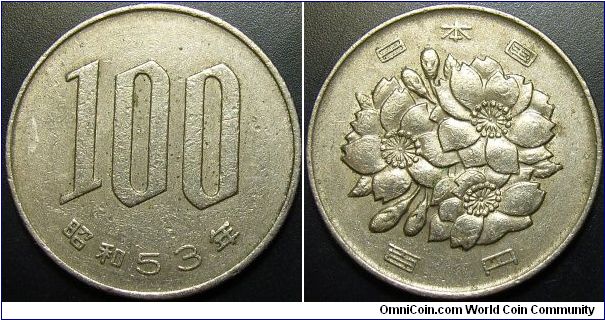 Japan 1978 100 yen.