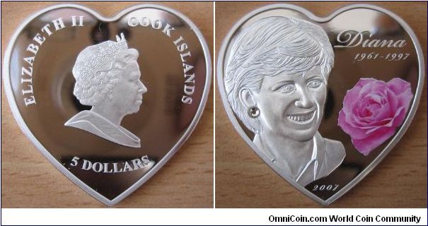 5 Dollars - Diana (1961-1997) - 25 g Ag 999 - mintage 1,997