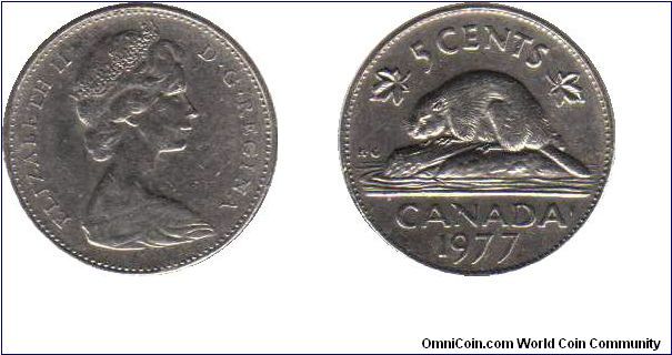 1977 5 cents - High 7