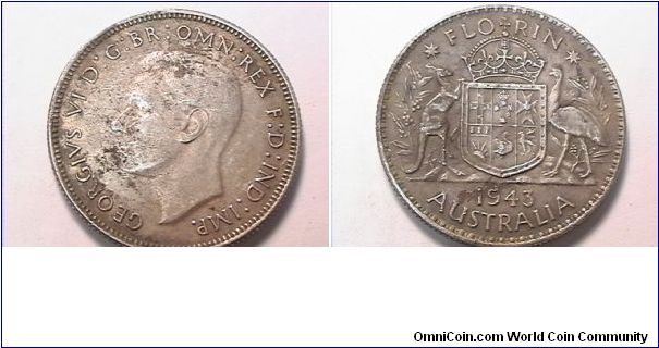 GEORGIVS VI DG BR OMN REX FD IND IMP
FLORIN
.925 silver