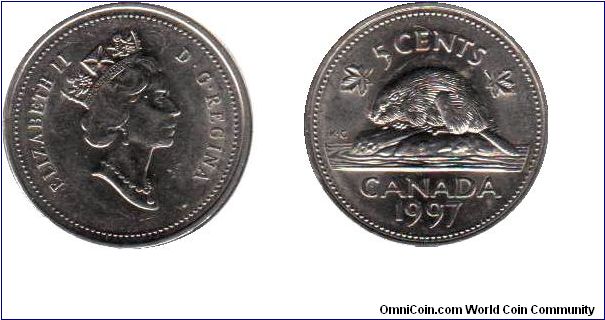 1997 5 cents