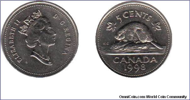 1998 5 cents