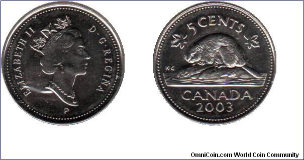 2003 5 cents - diadem