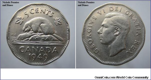 5 cent Canada VF-25 0.40