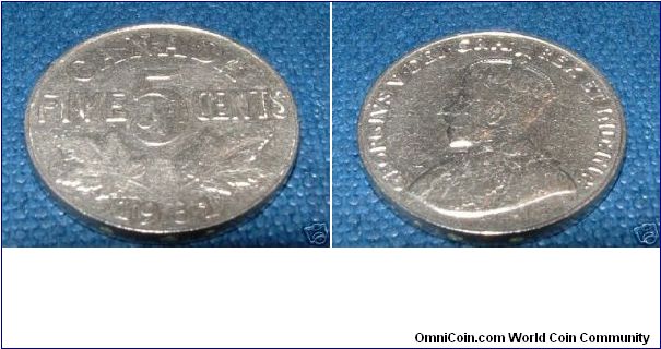 5 cent Canada VF-25 3.00