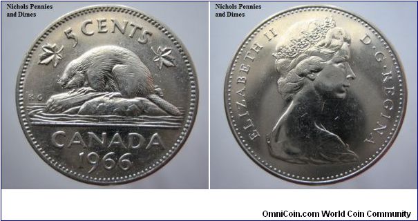 5 cent Canada VF-25 0.25