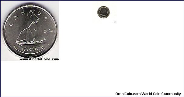 10 cent Canada 0.20 AU-50
