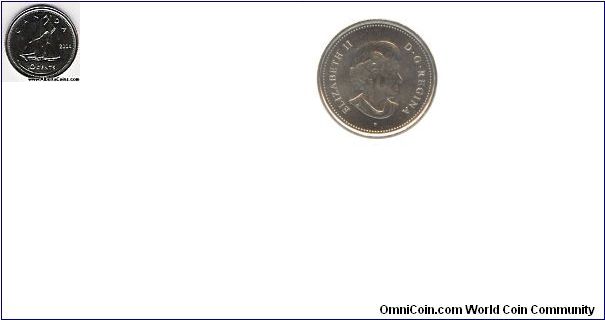 10 cent Canada AU-50 0.15