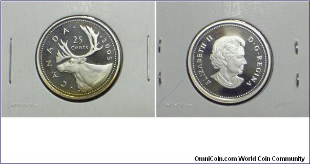 25 cent Canada AU-50 0.50