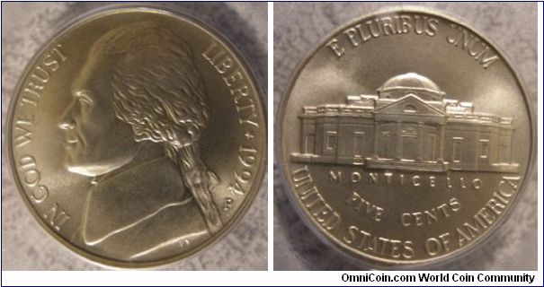 1994P Jefferson Nickel PCGS MS68FS SMS