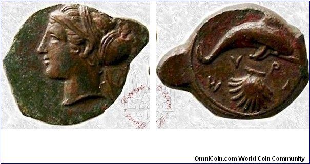 PCI 7, Group 1, Scottishmoney, Circa 410 BC. Hemilitron From Syracuse