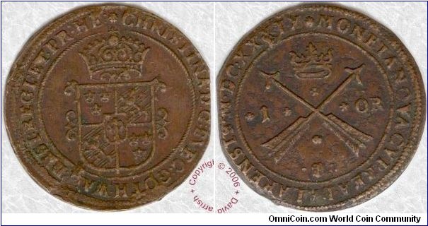 PCI7, Group 2, Scottishmoney, Queen Christina Copper Ore 1639
