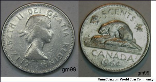 Queen Elizabeth II
5 cents