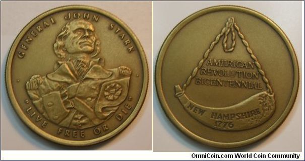 Antique Bronze
Offical American Revolution Bicentennial Medal 
The Offical Medal Issued to Commemorate the 200th Anniversary of the American Revolution    1776-1976