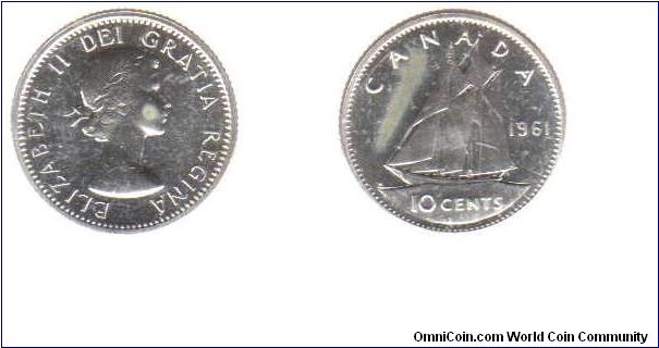 1961 10 cents