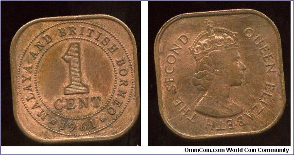 Malaya & British Borneo
1961
1c
Value & date
Queen Elizabeth II