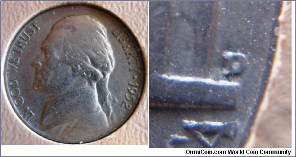 1952D Jefferson Nickel D/D








B2G2H12