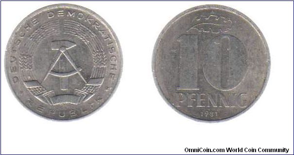 1981 DR 10 pfennig