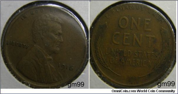 Bronze
1916 LINCOLN/Wheat Penny